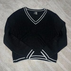 Black H&M V Neck Sweater